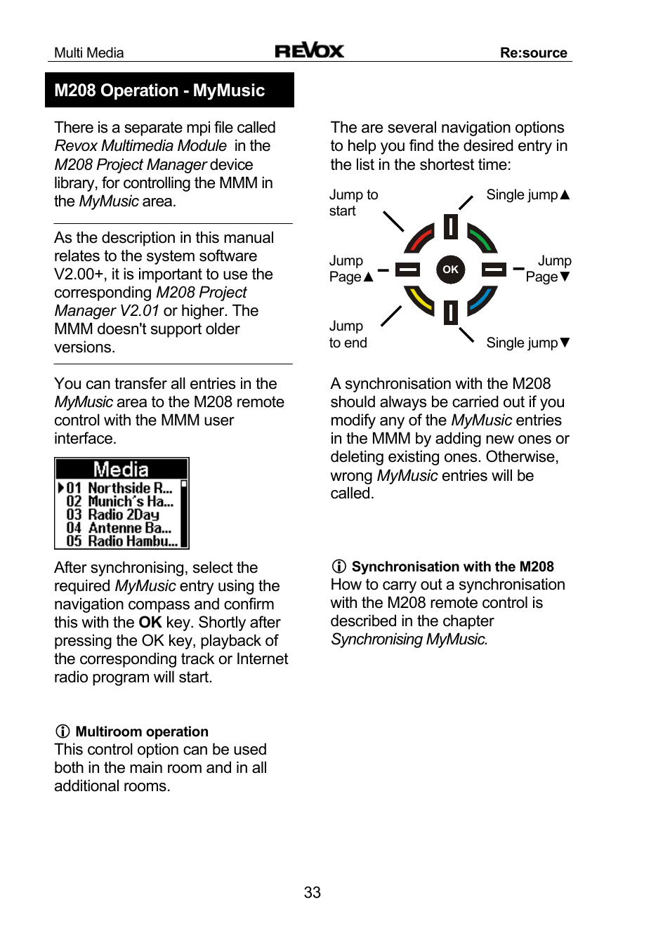 Revox Re:source MMM User Manual | Page 34 / 46