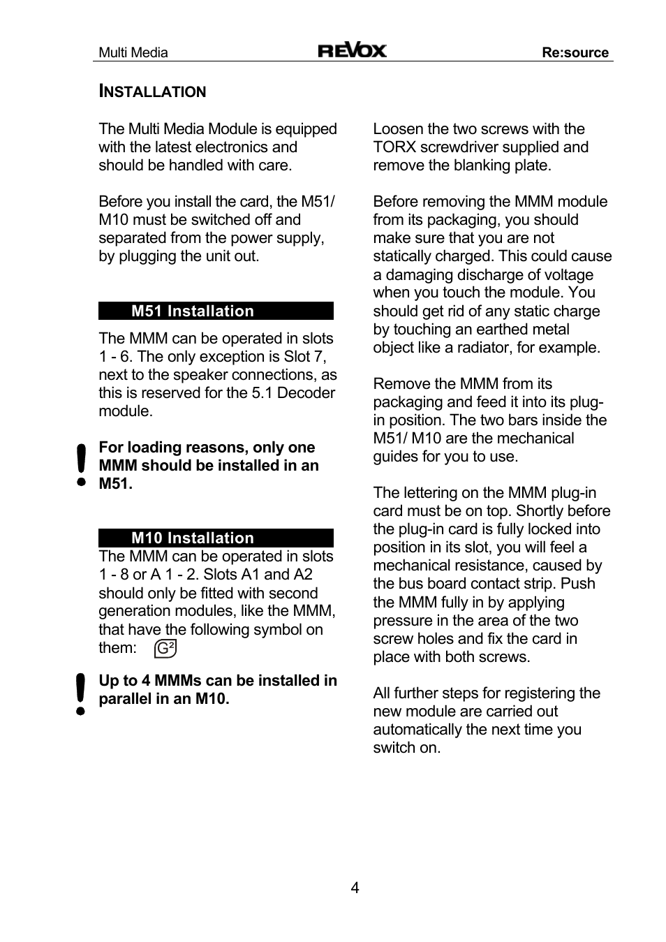 Revox Re:source MMM User Manual | Page 5 / 46