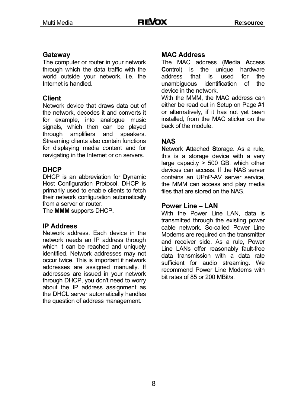 Revox Re:source MMM User Manual | Page 9 / 46