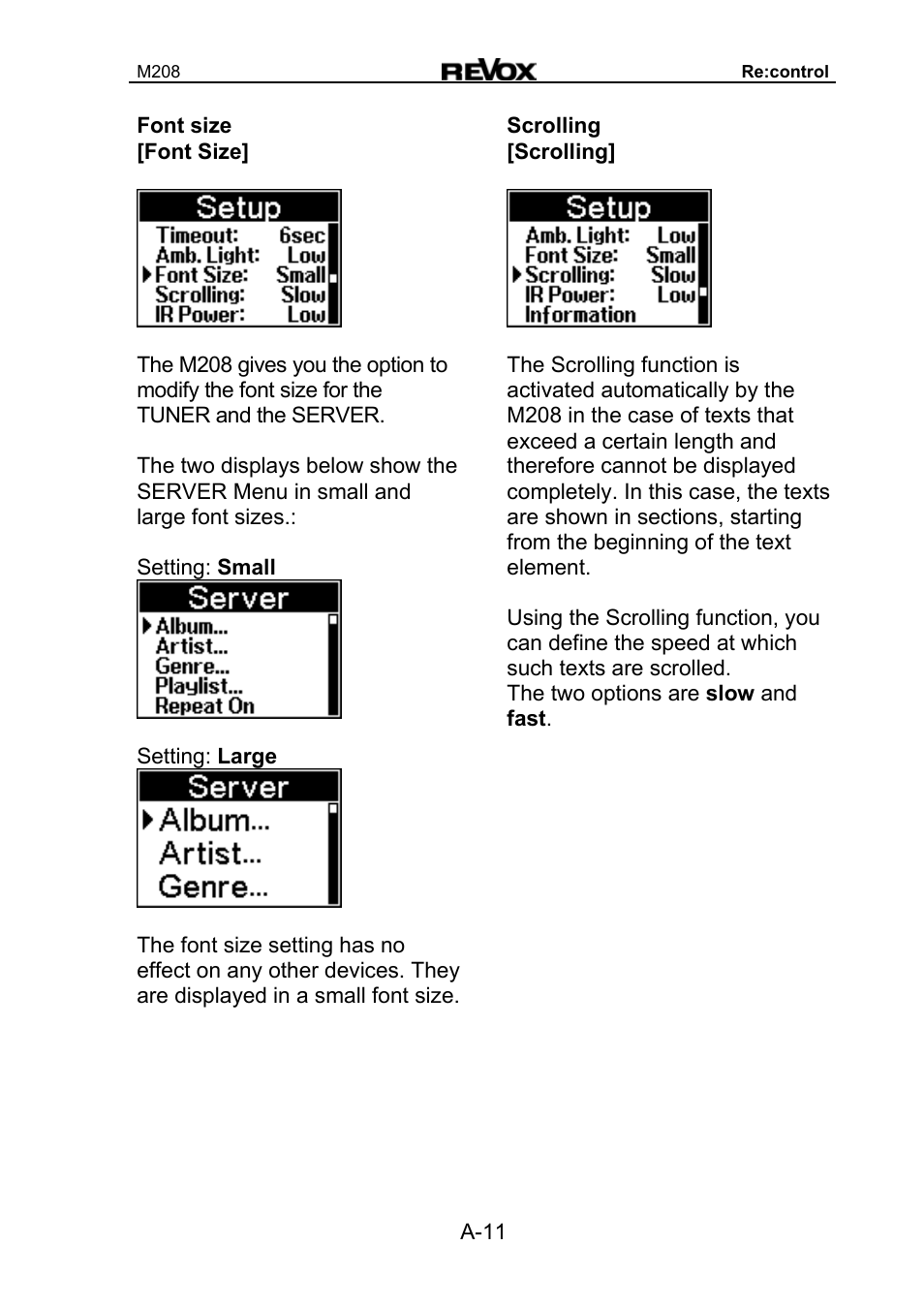 Revox M208 User Manual | Page 11 / 44