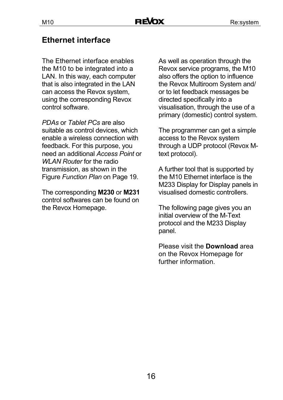 Revox M10 User Manual | Page 17 / 40