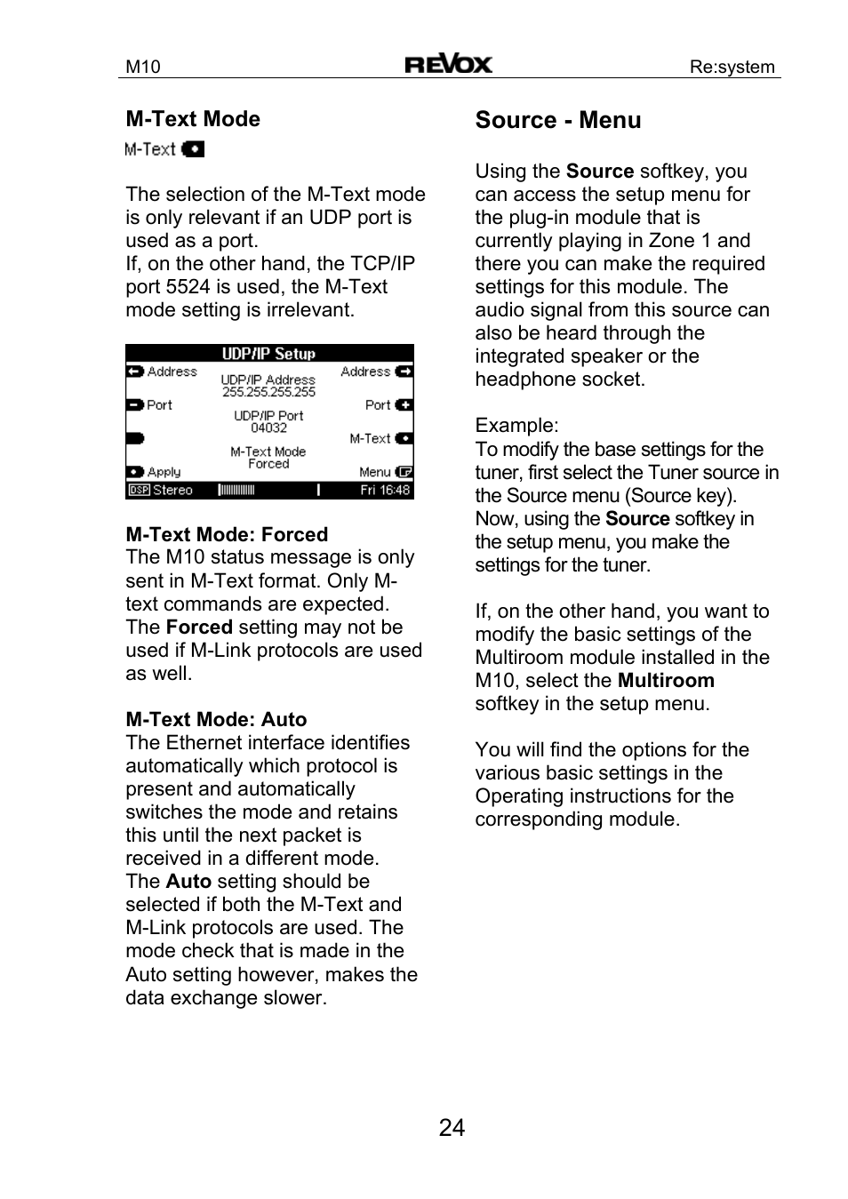 Revox M10 User Manual | Page 25 / 40