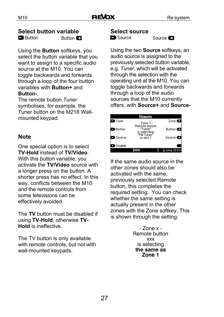 Revox M10 User Manual | Page 28 / 40