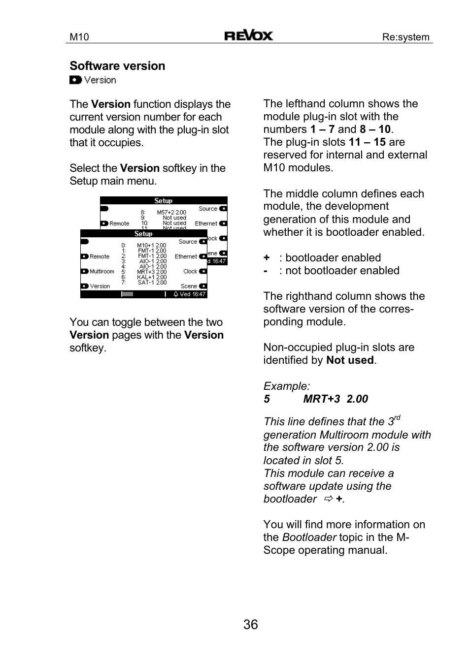 Revox M10 User Manual | Page 37 / 40