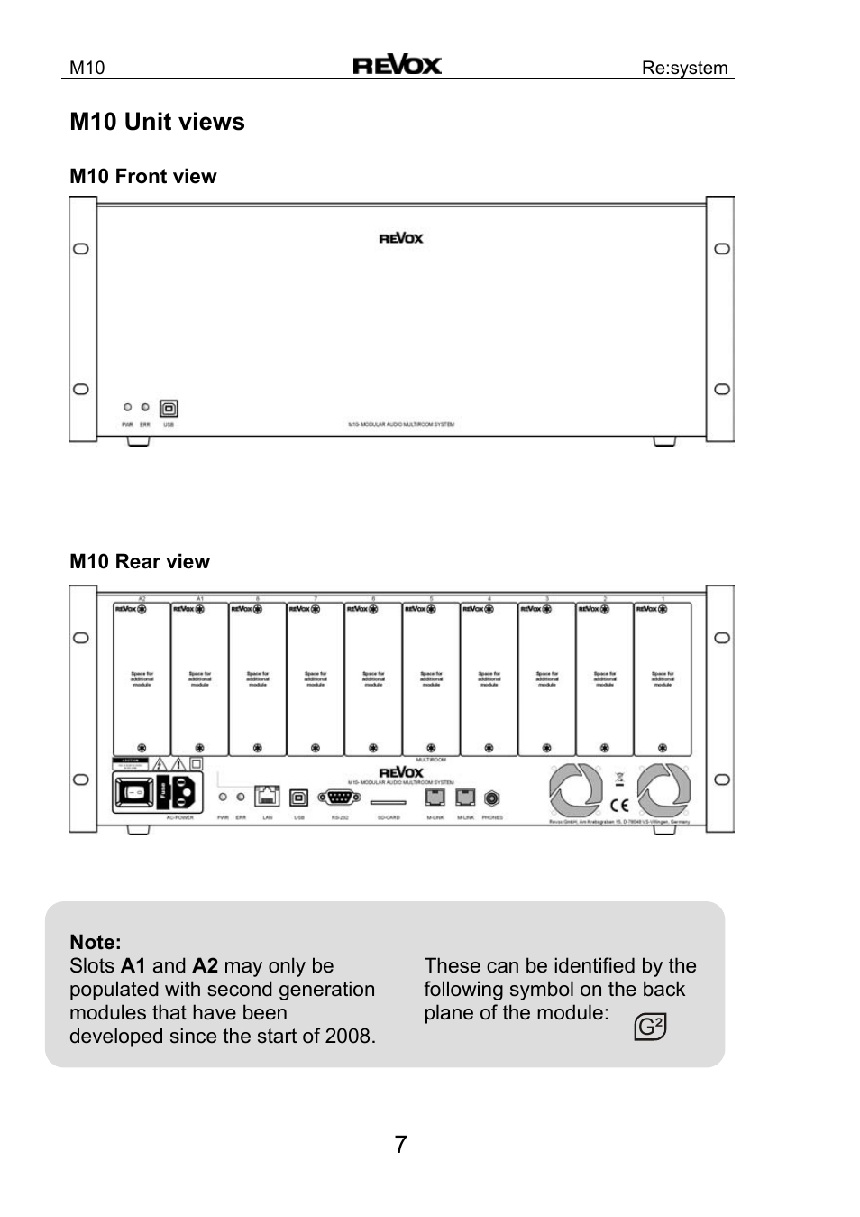 Revox M10 User Manual | Page 8 / 40