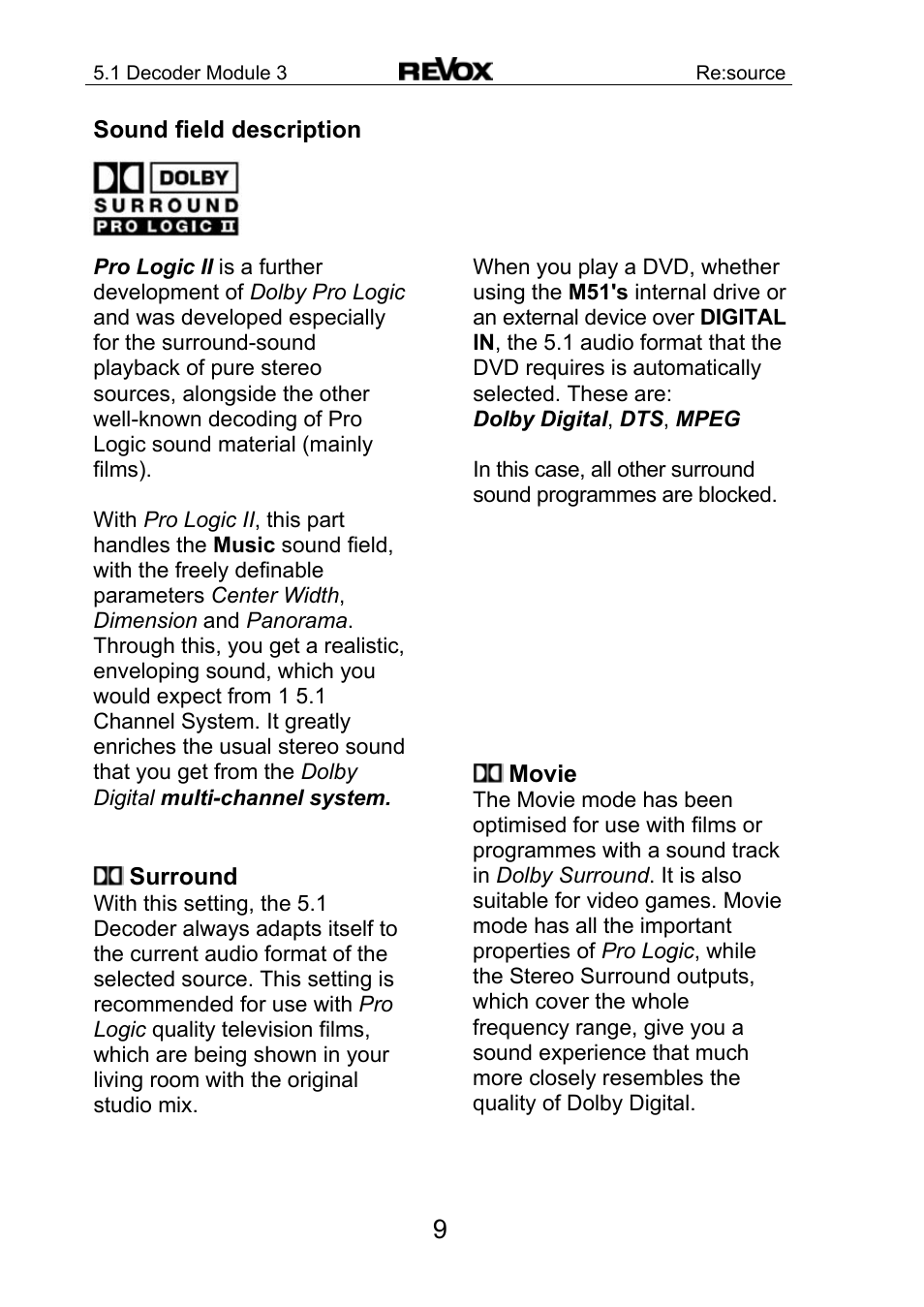 Revox Re:source MK3 User Manual | Page 10 / 28