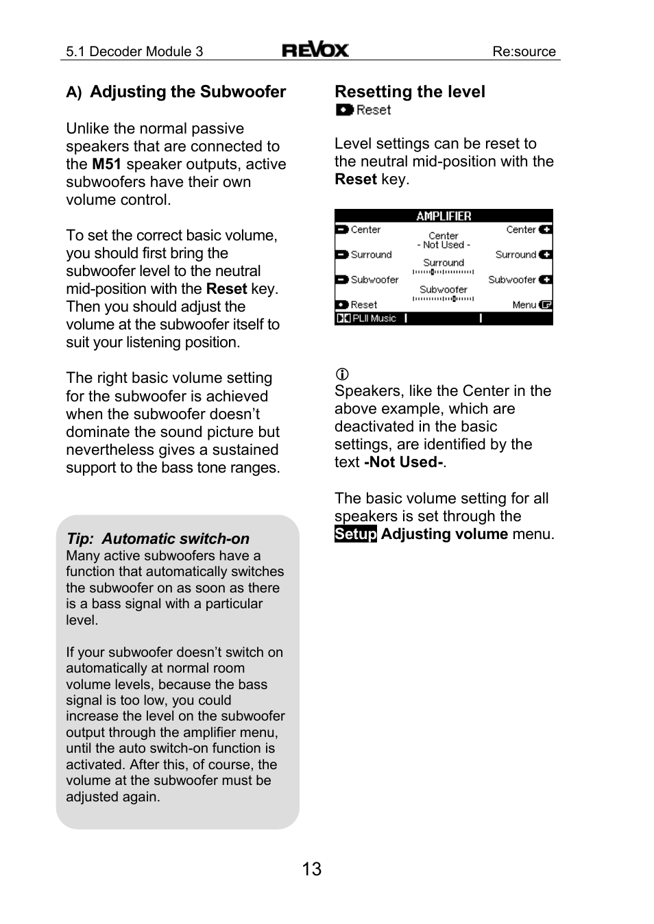 Revox Re:source MK3 User Manual | Page 14 / 28