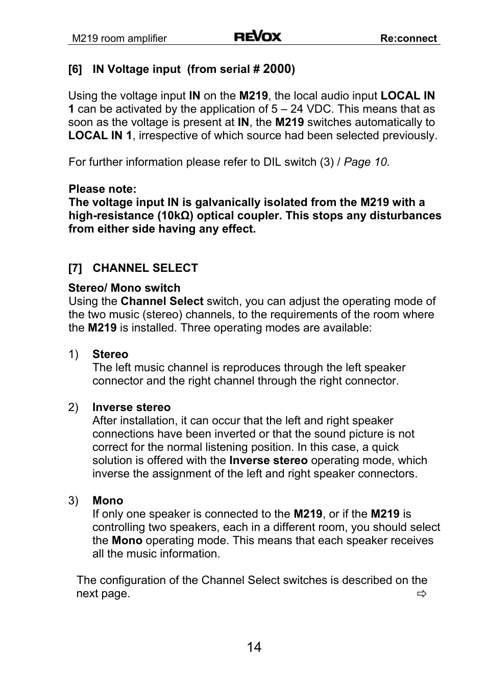 Revox M 219 User Manual | Page 15 / 21