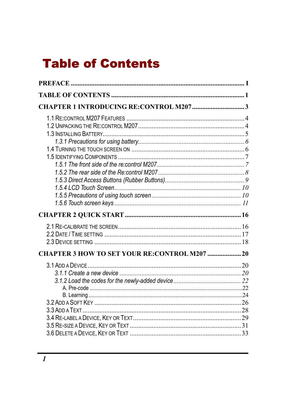 Revox Recontrol M207 User Manual | Page 4 / 76
