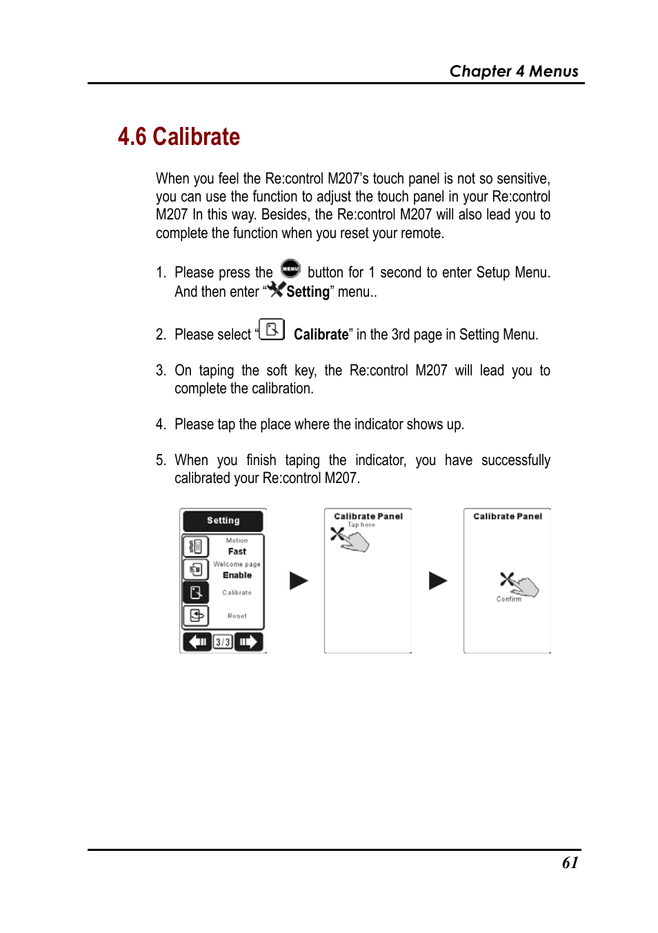 6 calibrate | Revox Recontrol M207 User Manual | Page 64 / 76