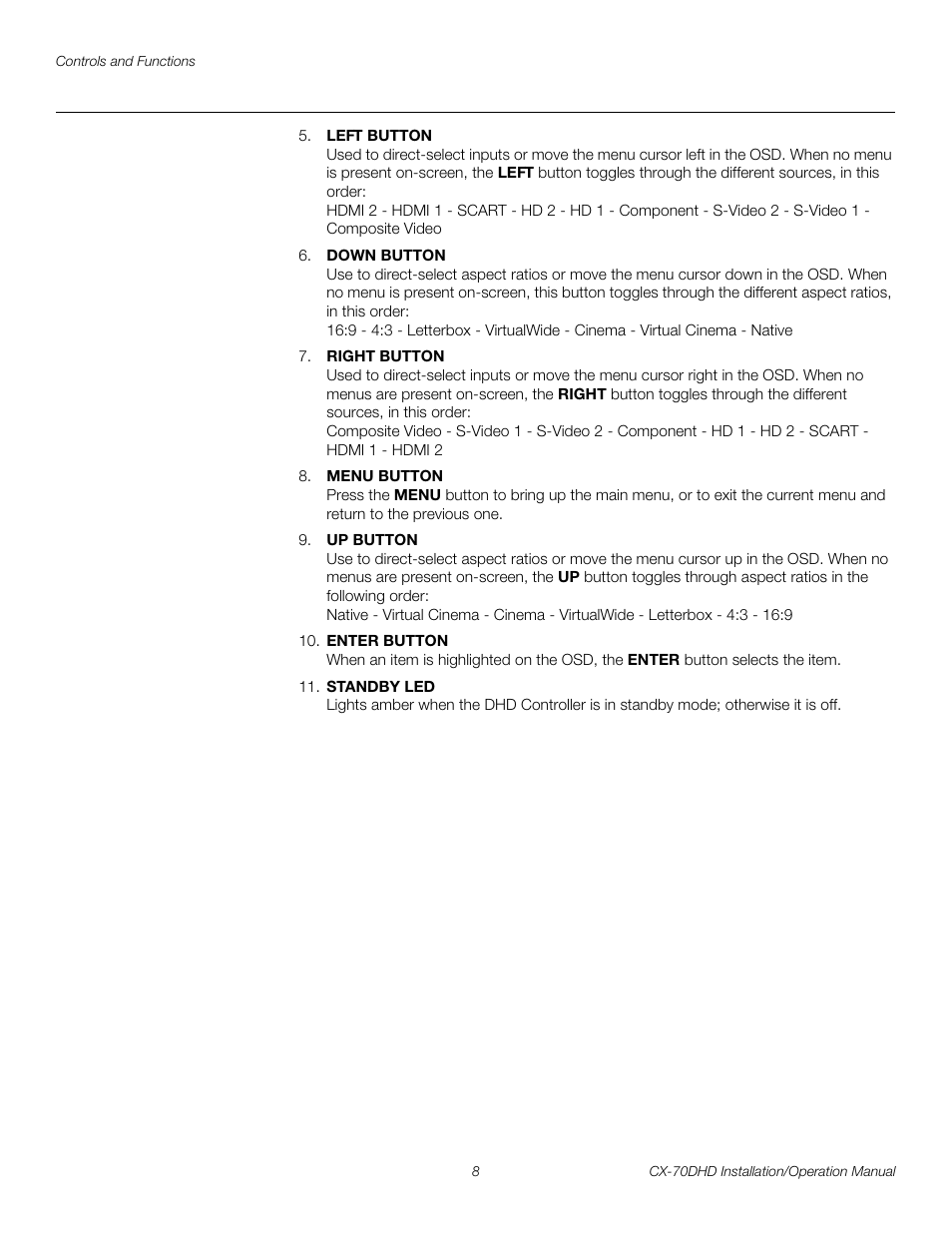 Pre l iminar y | Runco CRYSTAL CX-70DHD User Manual | Page 22 / 88