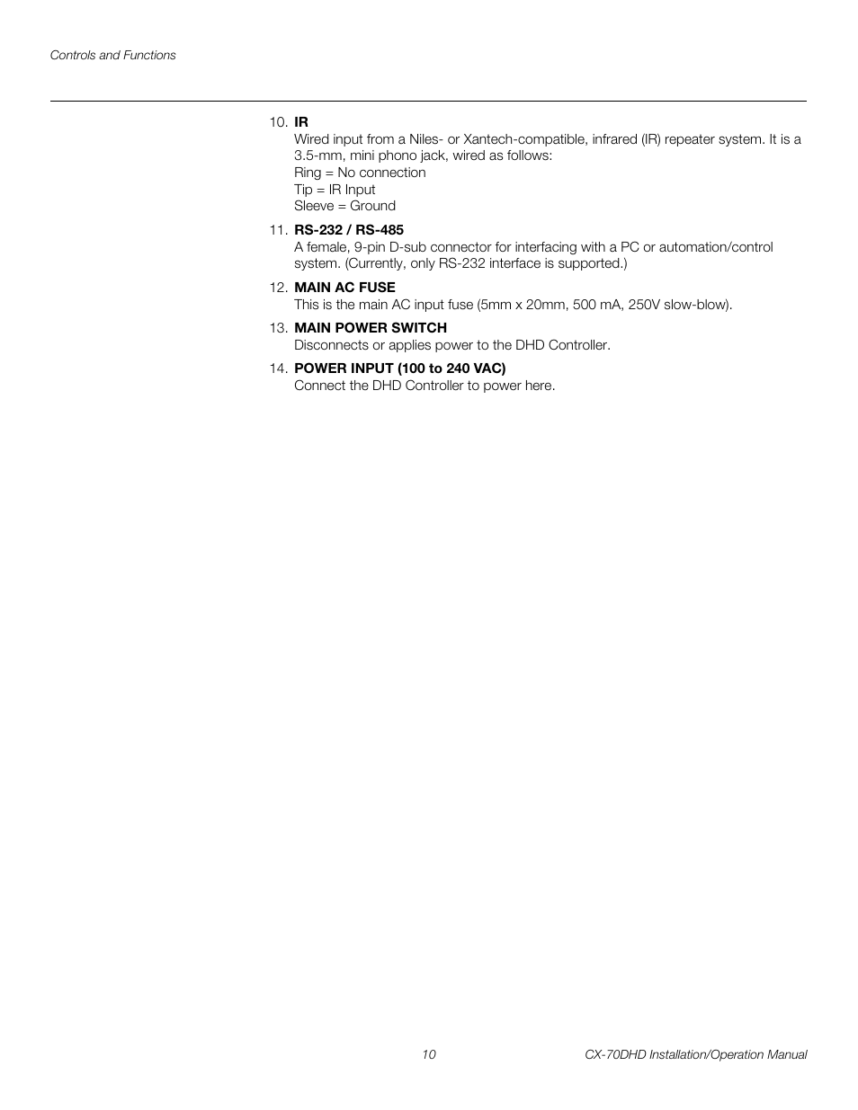 Pre l iminar y | Runco CRYSTAL CX-70DHD User Manual | Page 24 / 88