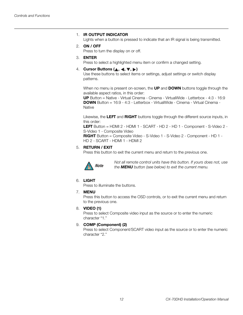 Pre l iminar y | Runco CRYSTAL CX-70DHD User Manual | Page 26 / 88