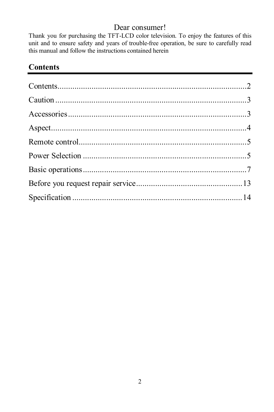 Hyundai H-LCD704 User Manual | Page 2 / 27