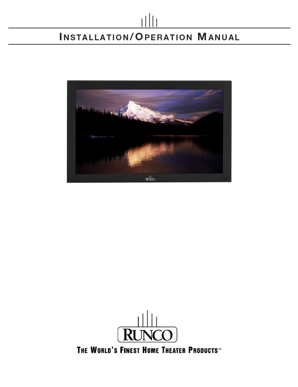 Runco CP-42HD User Manual | 55 pages