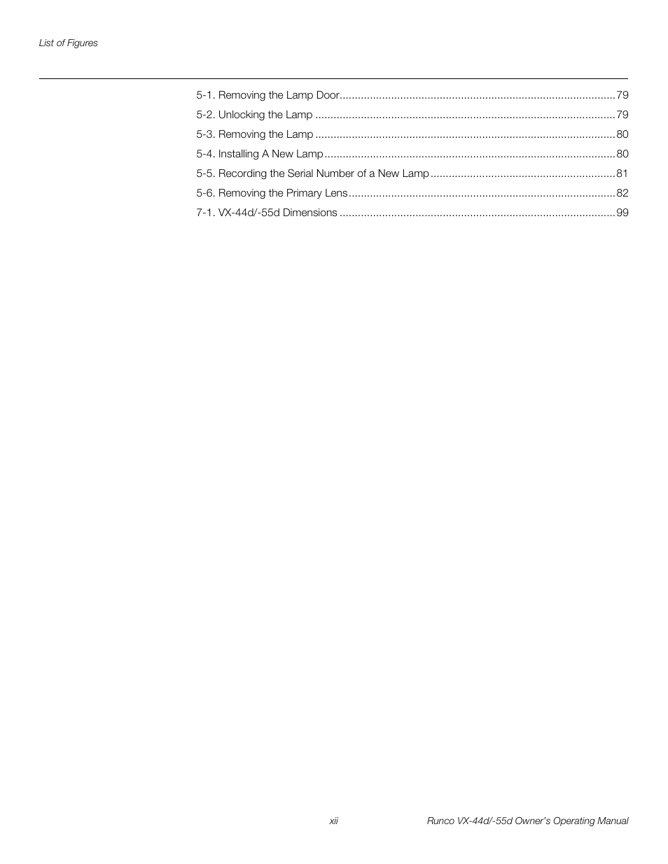 Pre l iminar y | Runco Video Xtreme VX-55d User Manual | Page 12 / 114