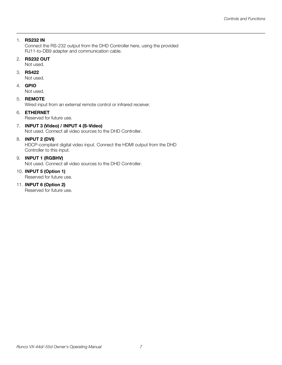Pre l iminar y | Runco Video Xtreme VX-55d User Manual | Page 19 / 114