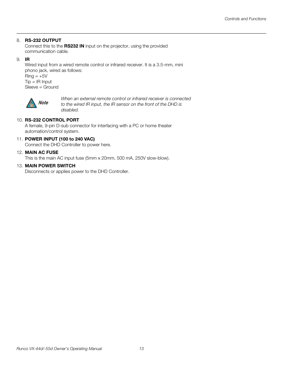 Pre l iminar y | Runco Video Xtreme VX-55d User Manual | Page 25 / 114