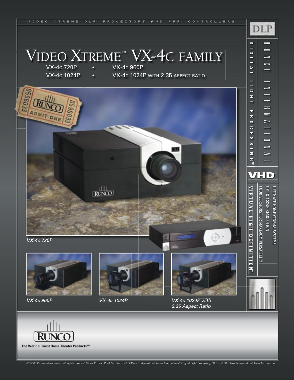 Runco VX-6c 720P User Manual | 2 pages