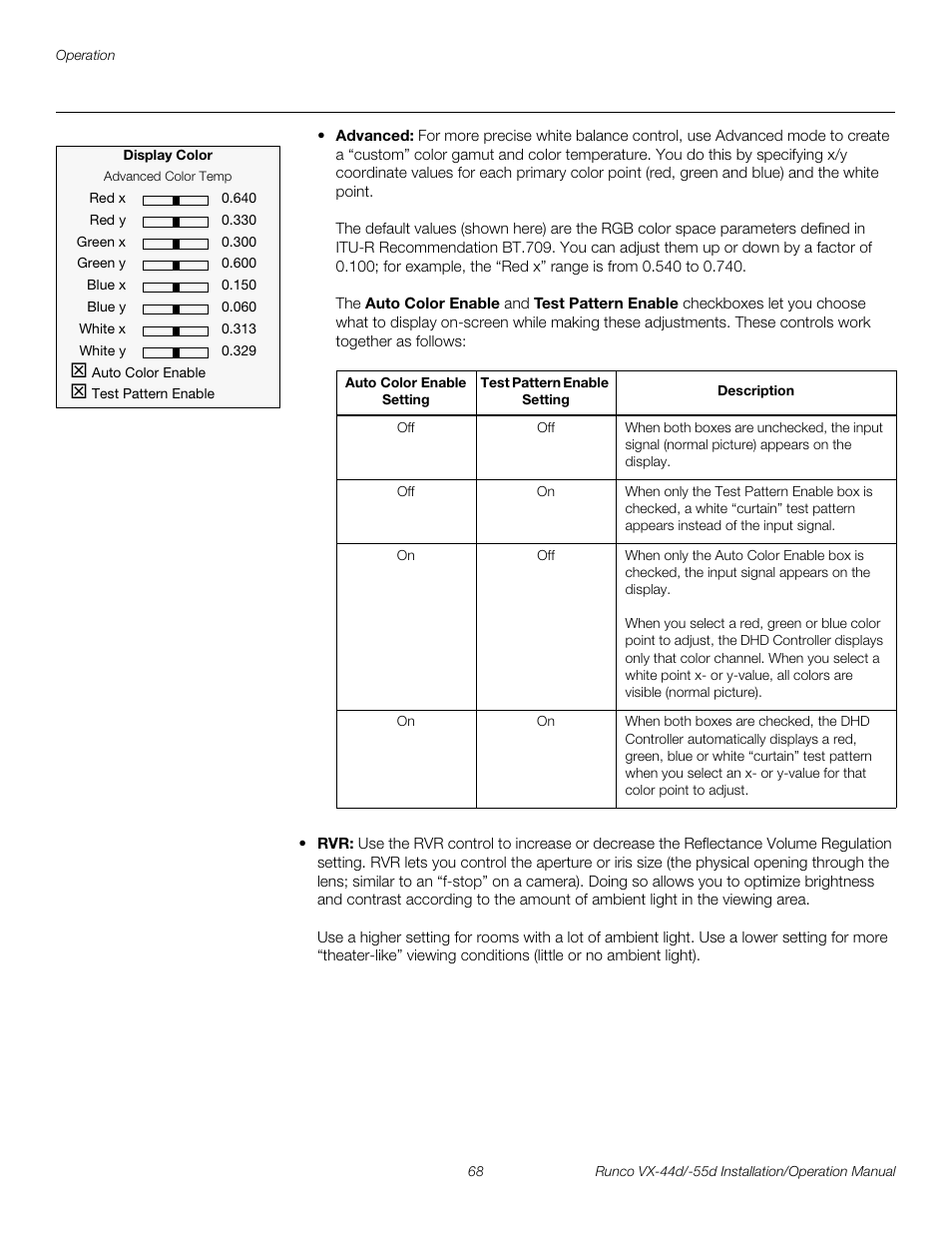 Pre l iminar y | Runco VX-44D User Manual | Page 84 / 120
