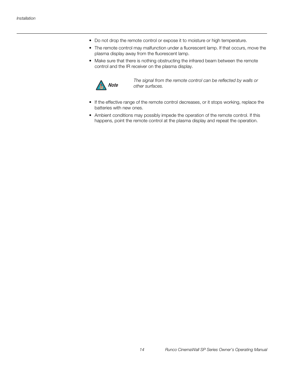 Pre l iminar y | Runco SP-42 User Manual | Page 24 / 84