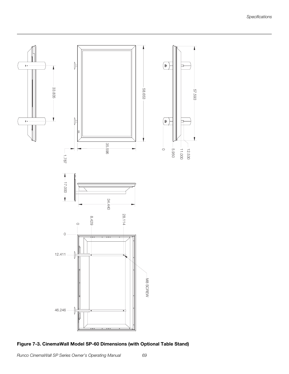 E figure 7-3, D figure 7-3 sh, Pre l iminar y | Runco SP-42 User Manual | Page 79 / 84