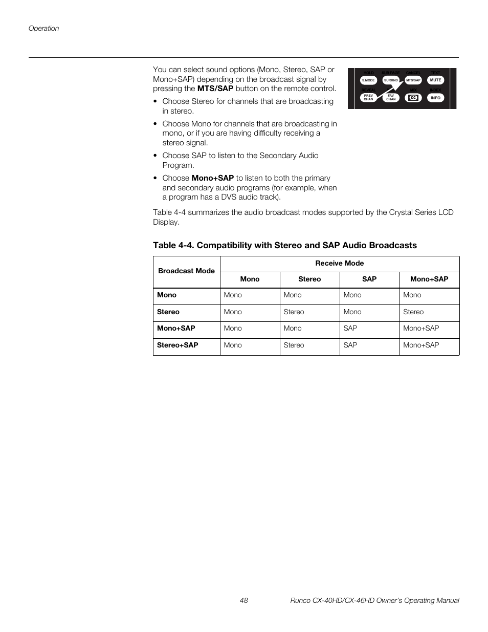 Pre l iminar y | Runco CX-40HD User Manual | Page 58 / 74