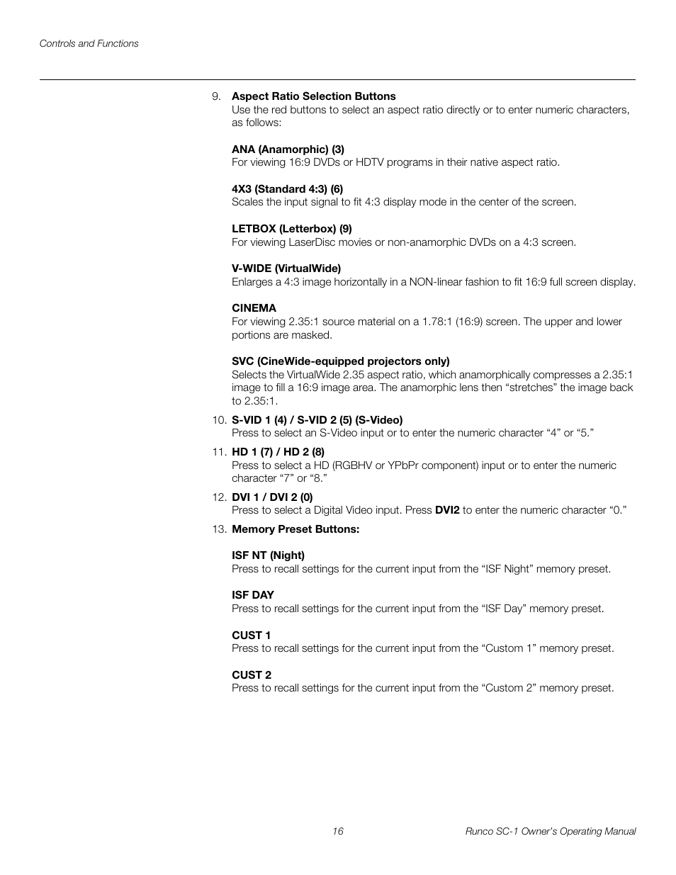 Pre l iminar y | Runco SC-1 User Manual | Page 28 / 122