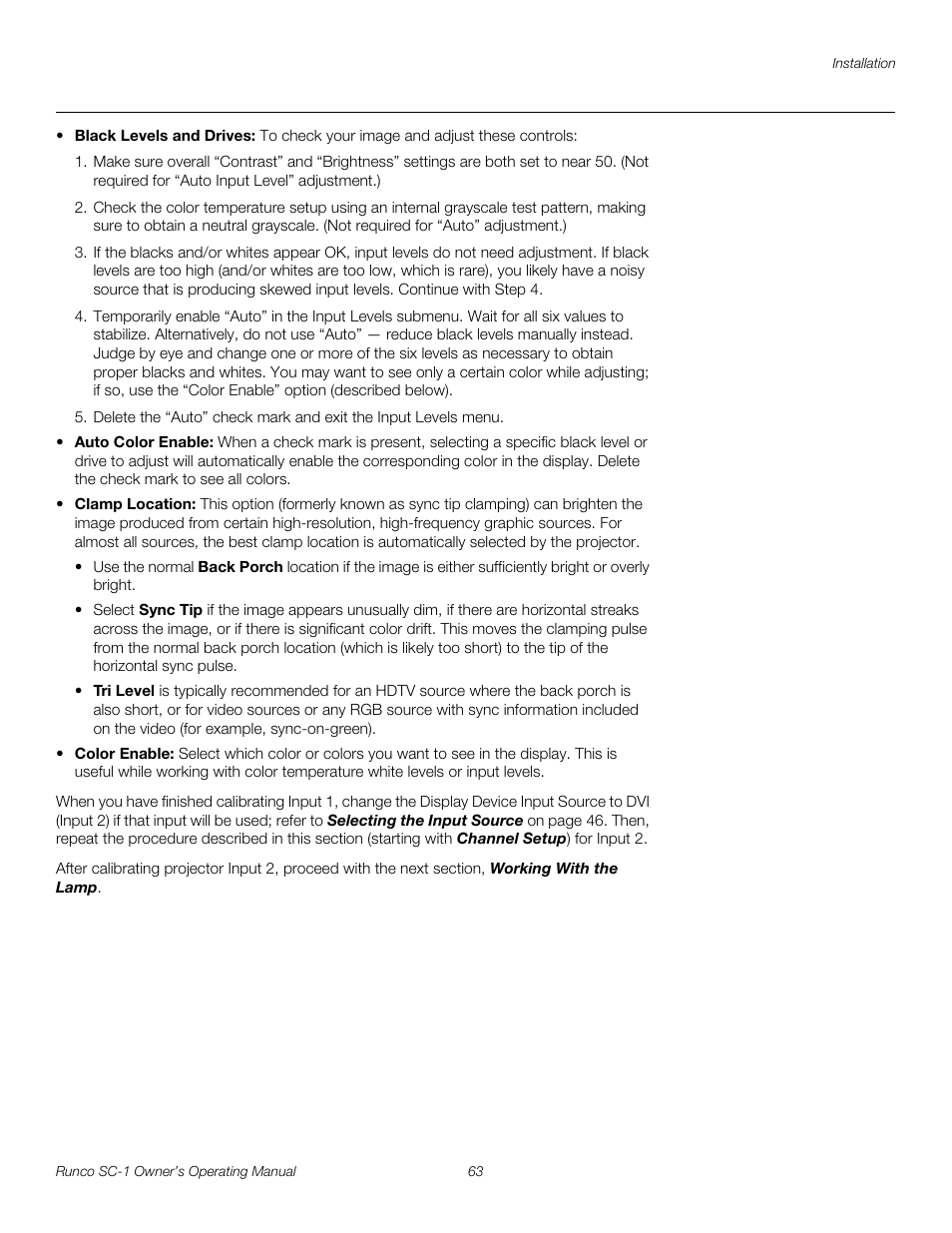 Pre l iminar y | Runco SC-1 User Manual | Page 75 / 122