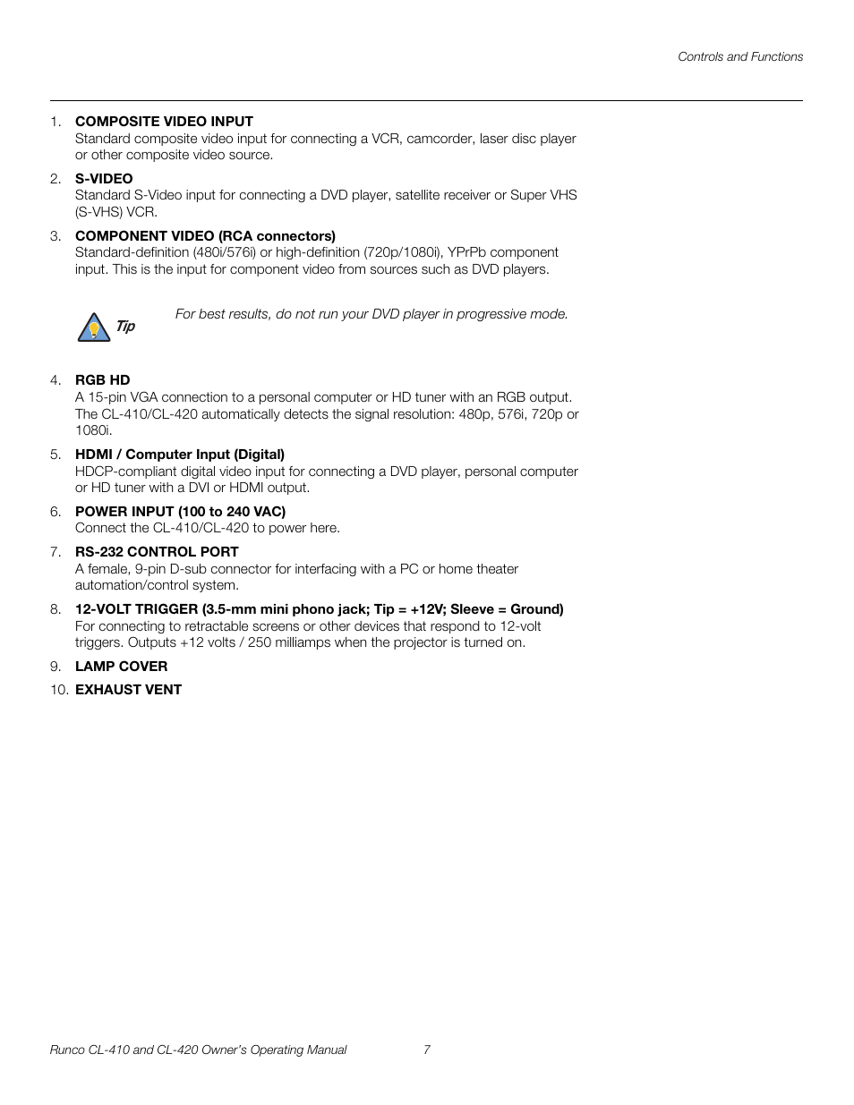 Runco Reflection User Manual | Page 17 / 72