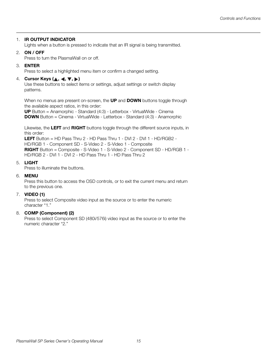 Pre l iminar y | Runco PLASMAWALL SP-60DHD / SP-60DHDXA User Manual | Page 25 / 82