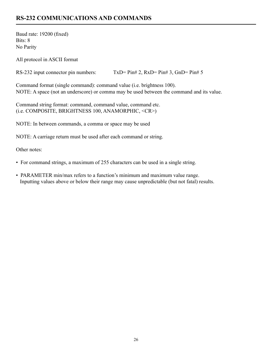 Runco PL-50XA User Manual | Page 27 / 37
