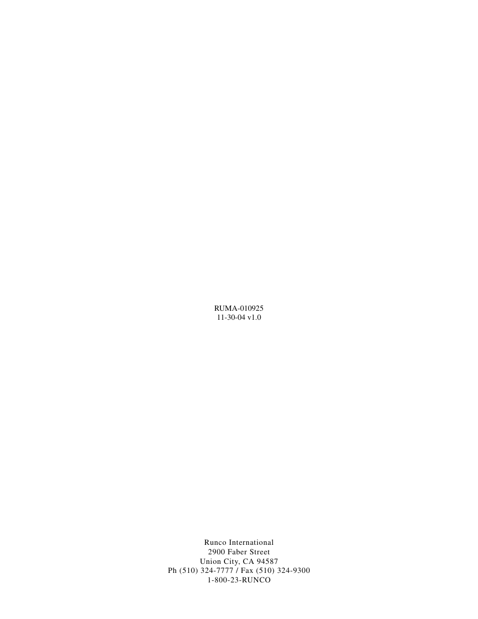 Runco PL-50XA User Manual | Page 37 / 37