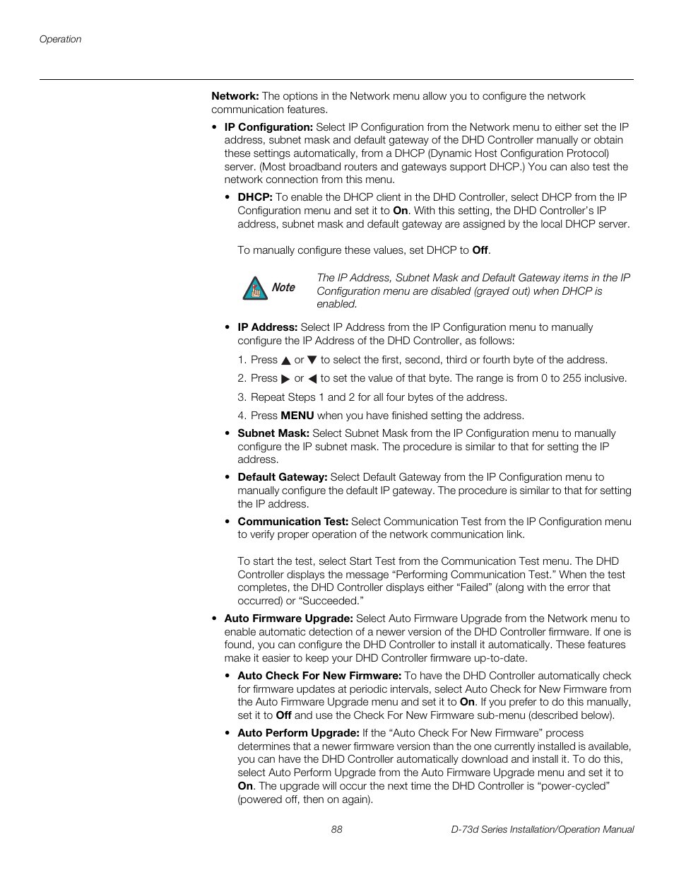 Network, Pre l iminar y | Runco 3DIMENSION D-73D User Manual | Page 104 / 142