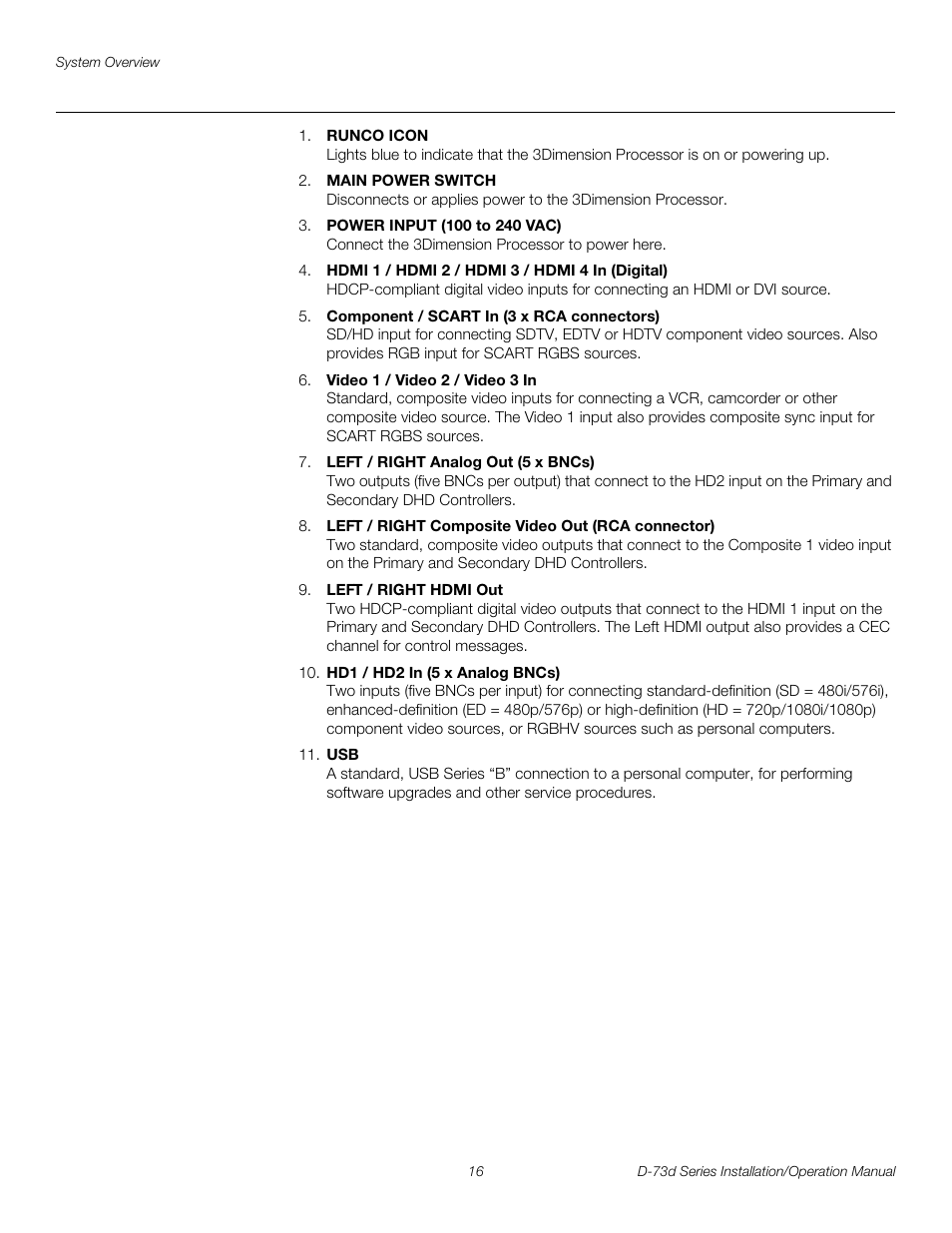 Pre l iminar y | Runco 3DIMENSION D-73D User Manual | Page 32 / 142