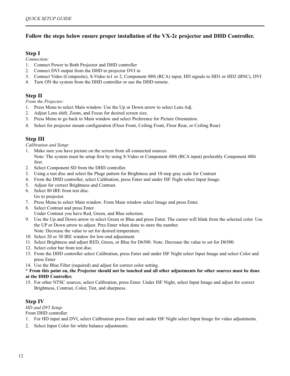 Runco VX-2c User Manual | Page 13 / 36