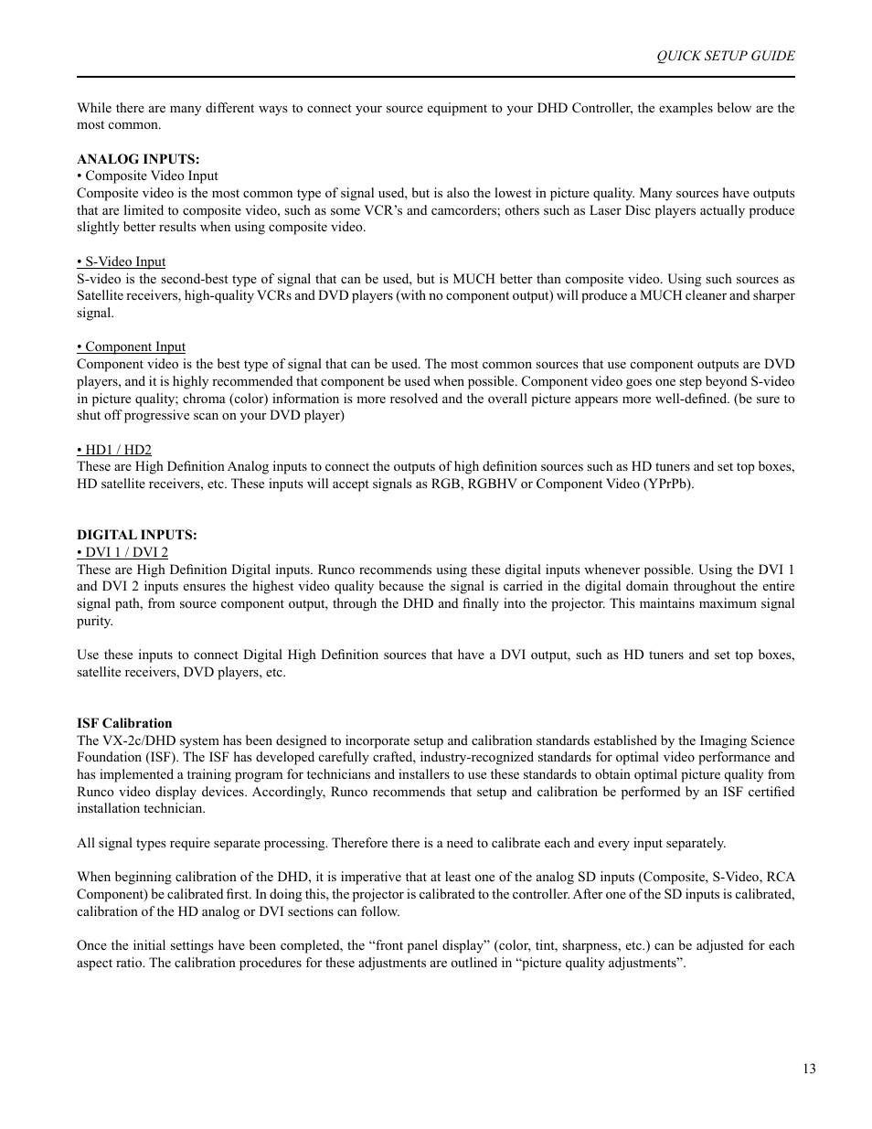 Runco VX-2c User Manual | Page 14 / 36