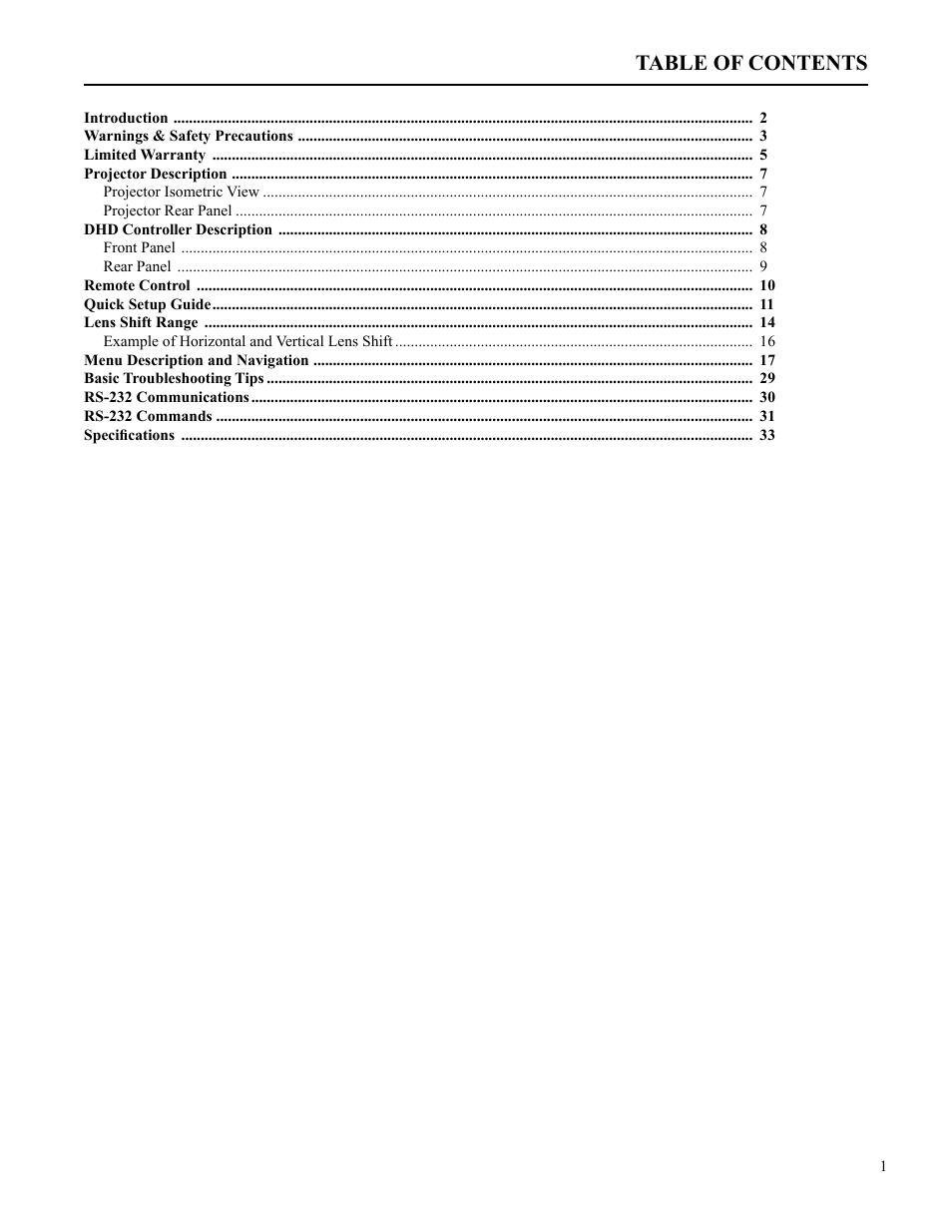 Runco VX-2c User Manual | Page 2 / 36