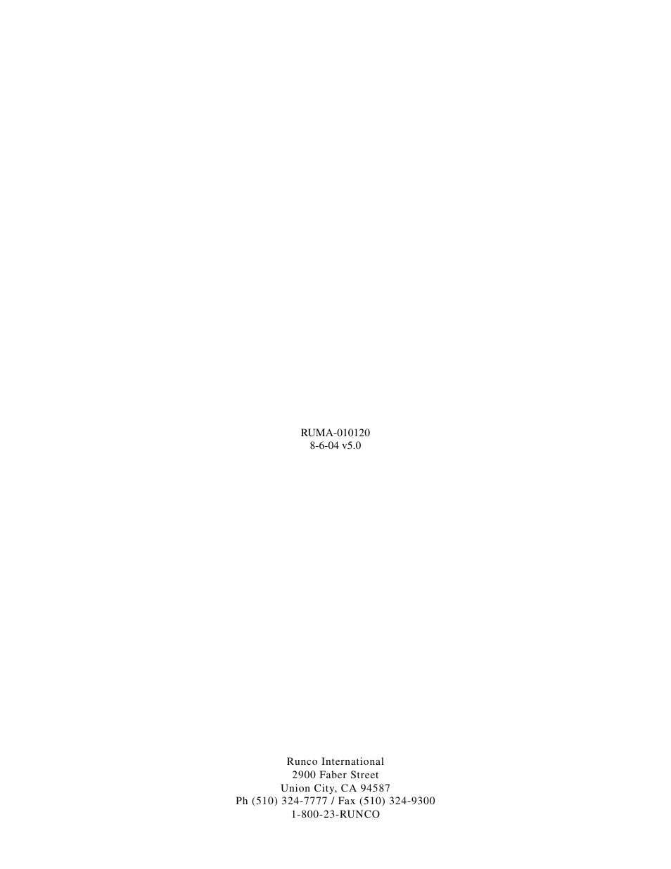 Runco VX-2c User Manual | Page 36 / 36