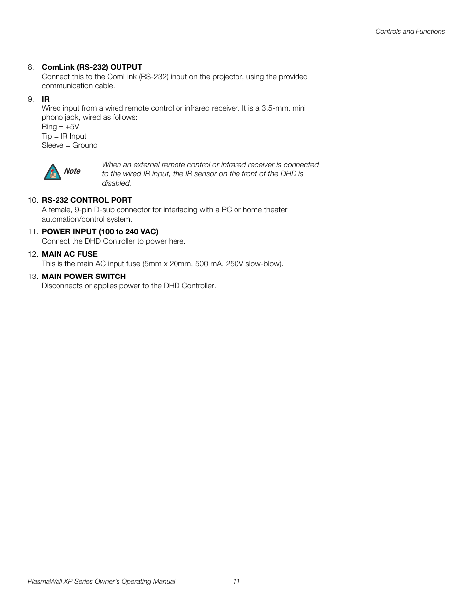 Pre l iminar y | Runco XP-50DHD User Manual | Page 23 / 82