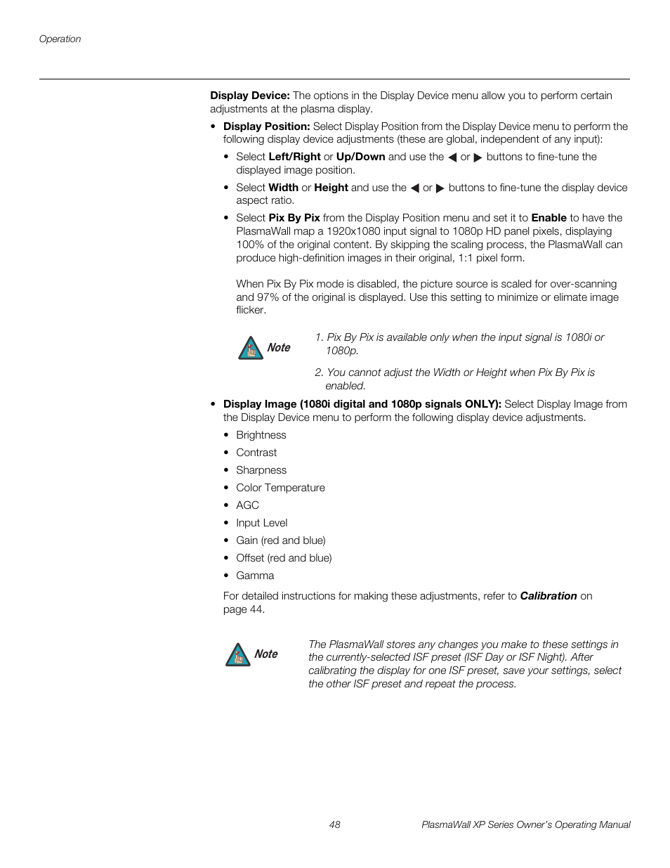 Display device, Pre l iminar y | Runco XP-50DHD User Manual | Page 60 / 82