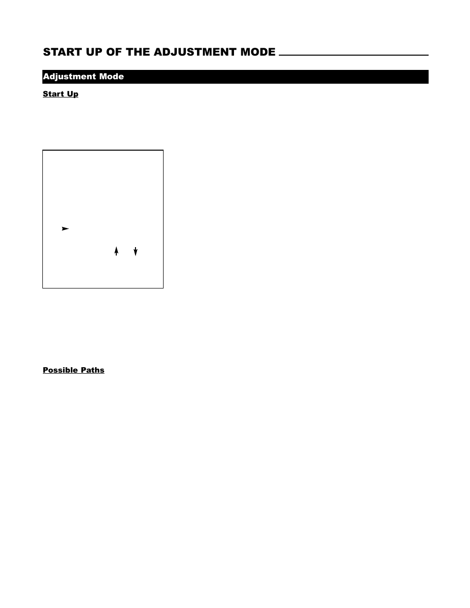 Start up of the adjustment mode | Runco DTV-1200 User Manual | Page 23 / 91