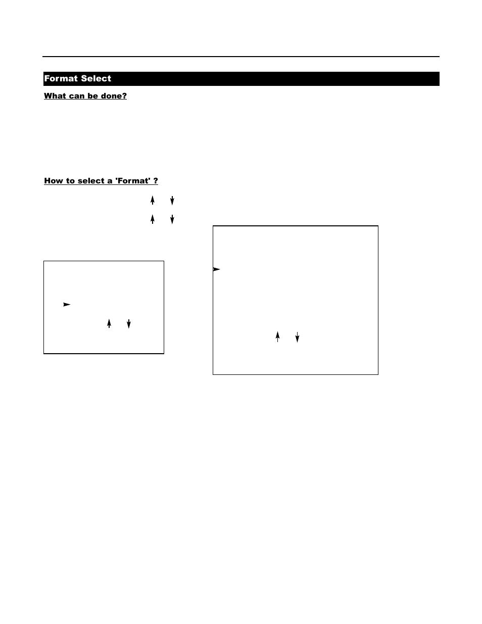 Format select | Runco DTV-1200 User Manual | Page 26 / 91