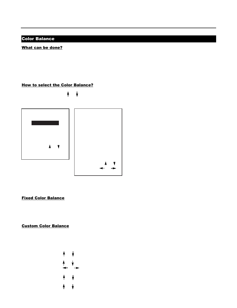 Color balance | Runco DTV-1200 User Manual | Page 37 / 91