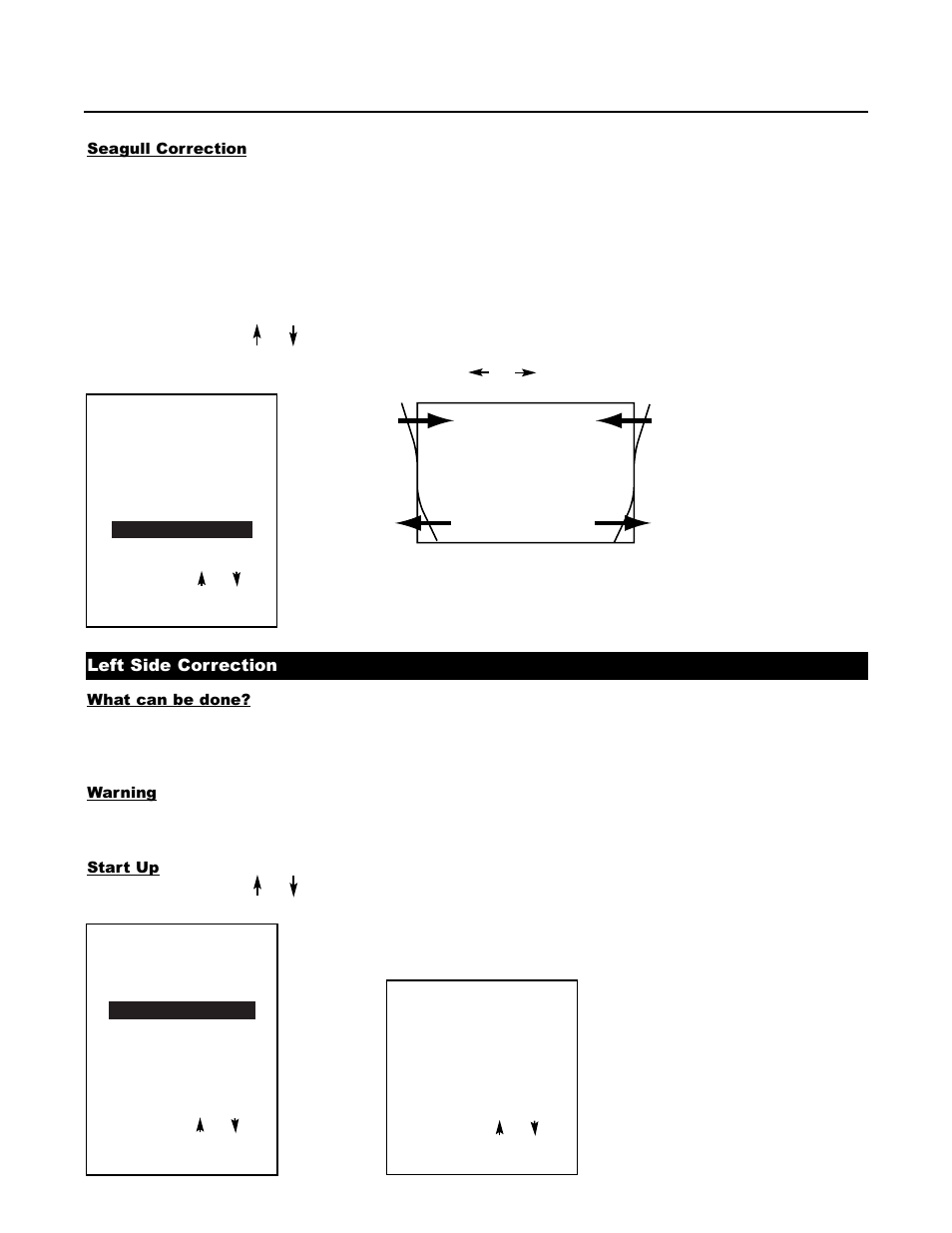 Left side correction | Runco DTV-1200 User Manual | Page 44 / 91