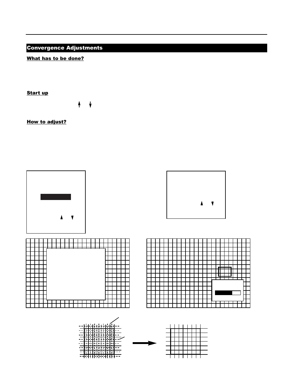 Convergence adjustments | Runco DTV-1200 User Manual | Page 51 / 91
