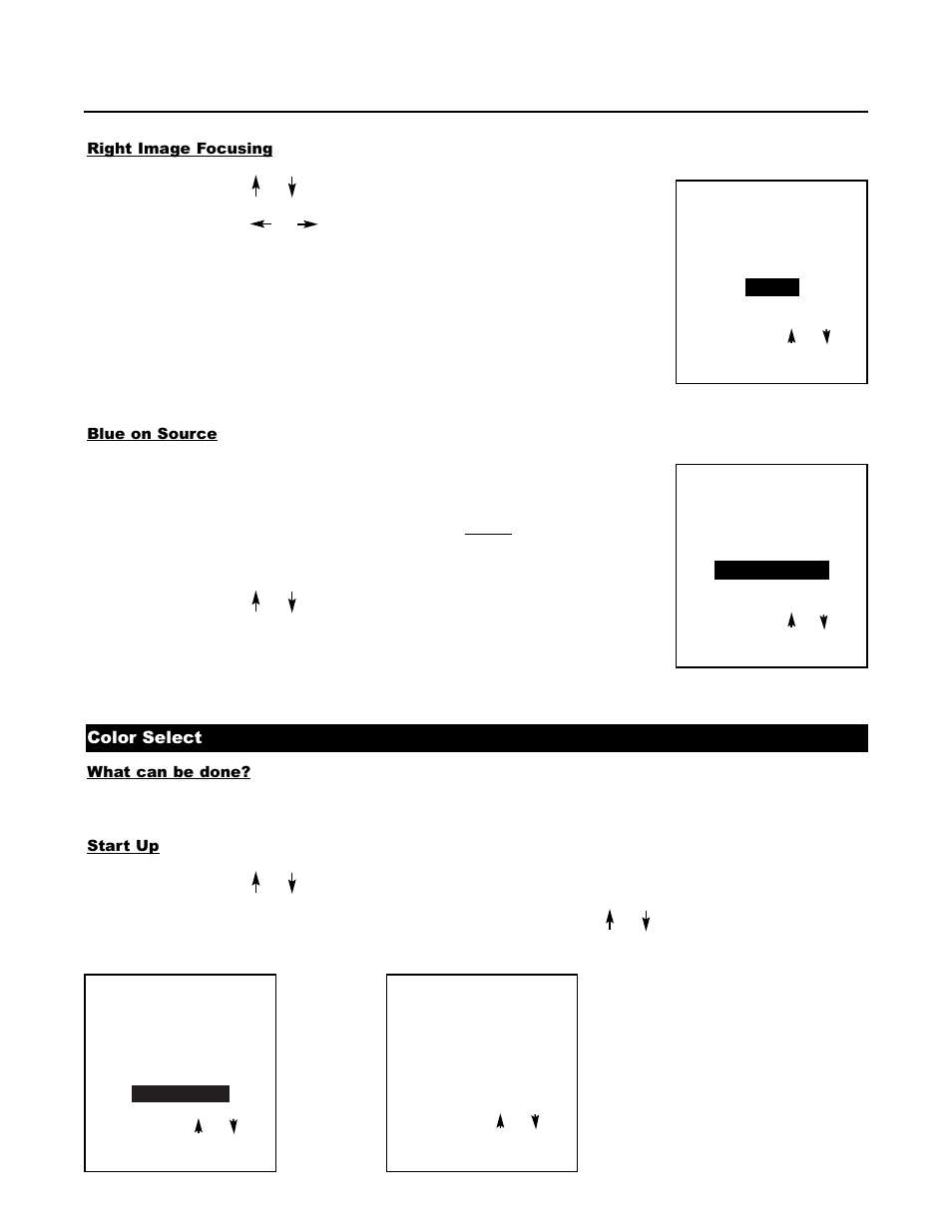 Color select | Runco DTV-1200 User Manual | Page 54 / 91