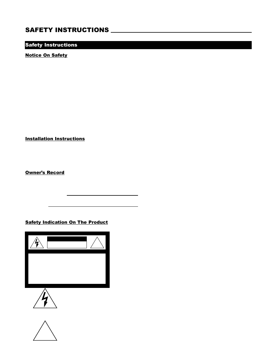 Safety instructions | Runco DTV-1200 User Manual | Page 6 / 91