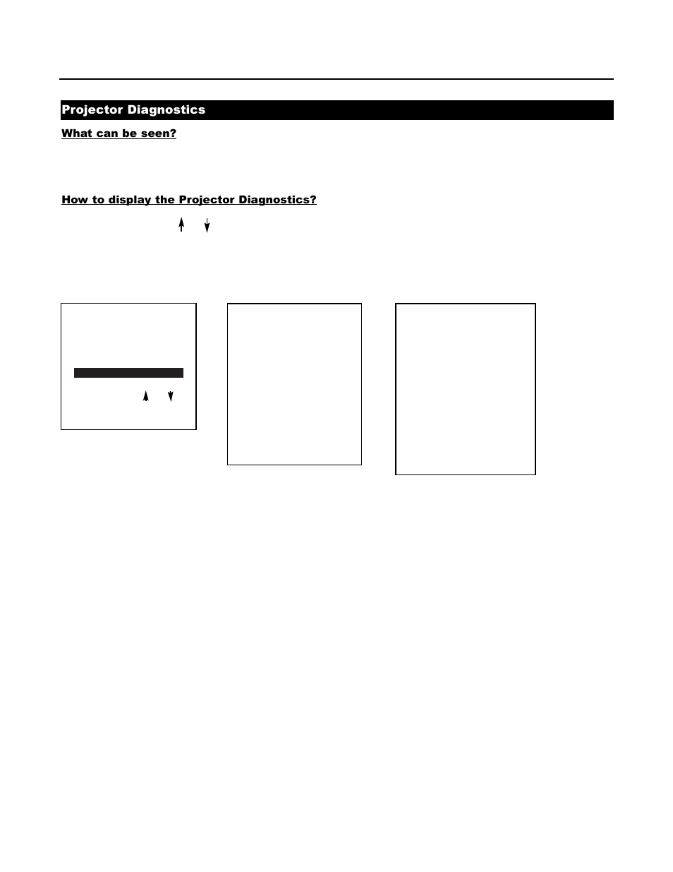 Projector diagnostics, Menu 3, Menu 2 | Runco DTV-1200 User Manual | Page 79 / 91