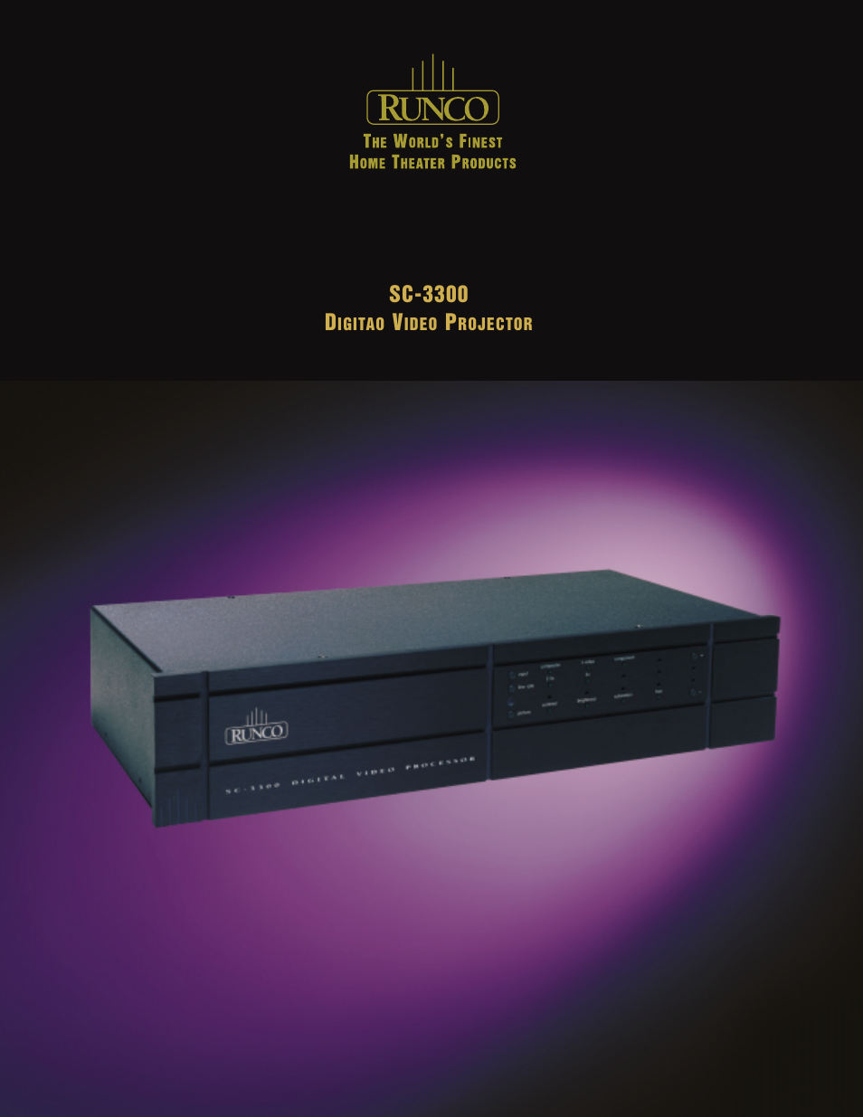 Runco SC3300W User Manual | 2 pages